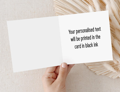 Personalised Party Safari Birthday Card, First Birthday Card, 6x6" White Square, Card For Children, Greeting card for Son, Grandson, Brother