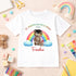 Personalised Nursery Leaver T Shirt 2026 Rainbow Bear Graduation Tee Kids Preschool Leavers Shirt Custom Name Outfit