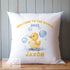 Personalised Soft Washable Baby Duck Cushion Cover - Perfect Gift for First Birthday