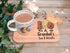 Personalised Tea Mug Set – Custom Name Biscuit Mug & Wooden Snack Board Gift - Board only