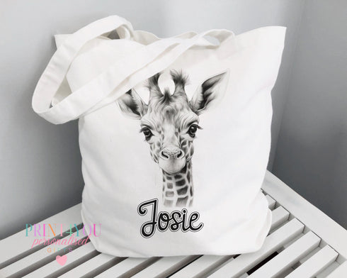 Personalised Cotton Tote - Eco Friendly Shopping Bag With Highland Cow Design