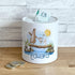Personalised Ceramic White Money Box Coin Bank - Animals on a log