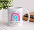 Thank You Teacher Mug – Personalised Ceramic Coffee Cup – End Of Term Gift - Plain White Mug
