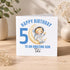 Personalised Astronaut Birthday Card - Space Birthday Card for Boys Age 1 - 9
