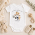 Personalised My First World Cup 2026 baby vest with football teddy bear, custom name football baby grow for boys or girls
