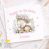 Personalised Deer Birthday Card – Floral Fawn Design – Custom Name & Age Keepsake - Front only