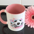 Personalised Football Birthday Mug - Pink Handle - Perfect Birthday Gift for Girls, Pink Girls Football with Boots design
