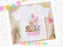 A white t-shirt with a cartoon image of a monkey, giraffe, lion, and elephant, along with the name "Ronnie" printed on it, is displayed in the center of the image. Surrounding the t-shirt are various stuffed animals, including a teddy bear, and decorative elements such as balloons and stars. The text "PRINT4YOU" is visible in the bottom right corner of the image.