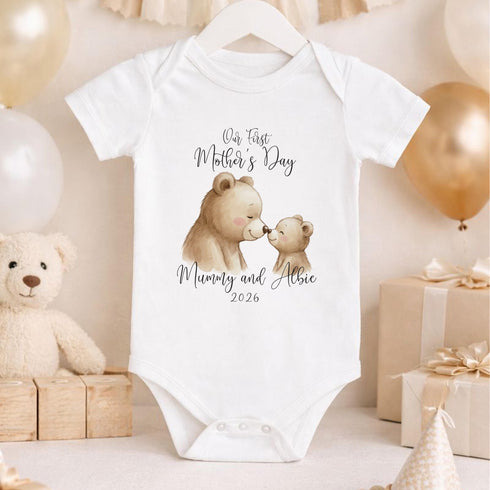 First Mothers Day Outfit – Personalised Baby Keepsake Teddy Bear Gift 2026
