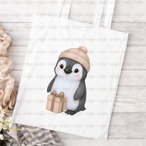 Green Gold Gift Penguin PNG Set – Exclusive Limited Edition (Only 20 Sets Available)