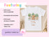 Personalised First Birthday Outfit - Woodland Deer Design | Gift From Baby to Mummy or Daddy