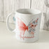 Blush Floral Butterfly Personalised Gift White Mug