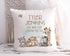 Boys Safari Jungle Animals New Born Baby Stats Personalised Children's Cushion Pillow Gift