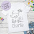 Personalised Under the sea Manta-ray Colour In activity Kids T-shirt - with washable pens