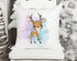 Gold Stars Christmas Deer personalised Name | Gift for Girls | Pillow Gift
