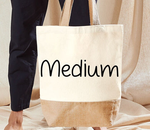 Personalised Christmas Tote Bag - Cotton Jute bag, Available in medium and XL, Gingerbread man, Official Christmas Cookie Tester