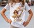 Personalised Princess Birthday T-Shirt ANY AGE - Cotton White Top, any number any age