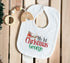 Personalised Christmas Sleepsuit, Bib and Vest Cotton Set - My First Christmas Santa Sleigh, babies 1st xmas