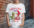 Personalised T-rex Dinosaur Birthday T-Shirt ANY AGE - Cotton White Top, Any Age, Dino Trex Party Top