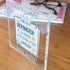 Personalised Thank You Teacher Clear Acrylic Block | 12x12cm Freestanding | Gift for teachers