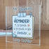 Personalised Thank You Teacher Clear Acrylic Block | 12x12cm Freestanding | Gift for teachers