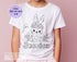 Personalised Colour In T – Shirt – Kids Activity Tee With Washable Fabric Markers – Easter Gift - 1-2 yrs