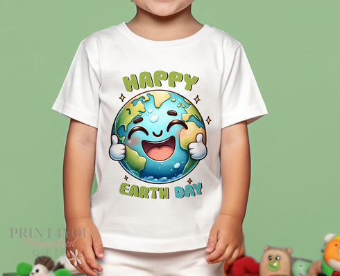 Earth Day Children's Cotton T-shirt - ED6 Happy Earth Day , Save our Planet