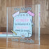 Personalised Thank You Teacher Clear Acrylic Block | 12x12cm Freestanding | Gift for teachers