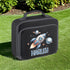 Space Rocket Personalised Lunch Cooler Bag with Separate Front Zip Compartment, Fully Insulated