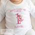 Personalised When I Wake Up I Will Be One Sleepsuit and vest, Ballerina First Birthday Outfit.