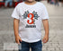 Boys Racing Birthday Personalised T-shirt - Racing Car Number and flag
