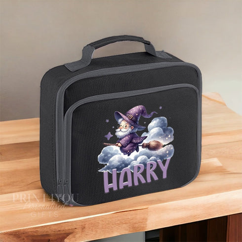 Magician Personalised Lunch Cooler Bag with Separate Front Zip Compartment, Fully Insulated
