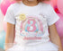 Personalised Rainbow Birthday T-shirt - Girls Birthday Tee, First Birthday, Two Three Four Five Sixth Birthday