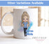 Personalised Nurse mug gift- Thank You Nurse Gift, International Nurses Day, Nurse Graduation - Customisable Skin Tones and Hair Shades