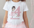 Personalised Girls Birthday T-Shirt - Ballerina Doll Design, Birthday Number - 100% Soft Cotton, DTG - Age 1-10yrs