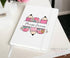 Personalised Teacher Gift A5 White PU Leather Notebook - Thank you teacher gifts, Pink Pencils