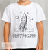 Personalised Space Rocket Colour In activity Kids T-shirt - with washable pens