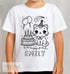 Personalised Birthday party Cat Colour In activity Kids T-shirt - with washable pens