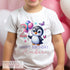 Personalised Penguin Birthday T-Shirt ANY AGE - Cotton White Top, Any Age, Pink Girls Pengiun Party Top