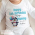 Happy Birthday Mummy or Daddy, 1st Birthday as My Mummy, 1st Birthday as My Daddy, Sleepsuit Baby grow Bodysuit Vest, Mum Dad Birthday
