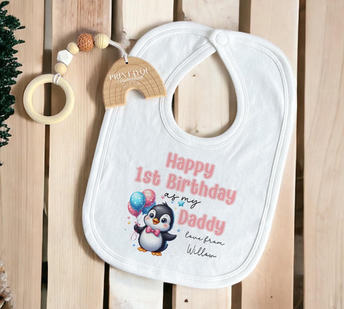 Happy Birthday Mummy or Daddy, 1st Birthday as My Mummy, 1st Birthday as My Daddy, Sleepsuit Baby grow Bodysuit Vest, Mum Dad Birthday