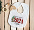 Personalized Babys First Christmas Cotton Set - T-shirt Bib Vest Sleepsuit 2024 Elf Design Newborn Gifts