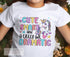Children's White Cotton T-shirt - Unicorn, Cute Smart and a little bit Dramatic