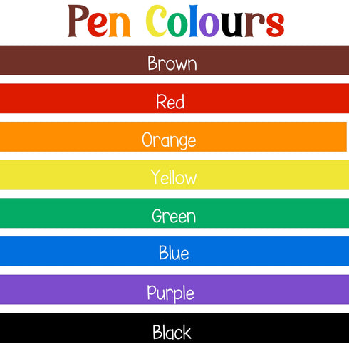 a rainbow chart with the colors of the rainbow