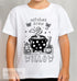 Personalised Halloween Colour In activity Kids T-shirt - with washable pens - Witches Brew
