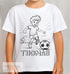 Personalised Football Boy Colour In activity Kids T-shirt - with washable pens