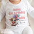 Happy Birthday Mummy or Daddy, 1st Birthday as My Mummy, 1st Birthday as My Daddy, Sleepsuit Baby grow Bodysuit Vest, Mum Dad Birthday