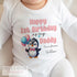 Happy Birthday Mummy or Daddy, 1st Birthday as My Mummy, 1st Birthday as My Daddy, Sleepsuit Baby grow Bodysuit Vest, Mum Dad Birthday