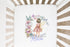 Personalised Cotton Cot Sheet, 100% Cotton, Cot or Cot Bed, Nursery décor, Babies Bedding, Fairy Wreath