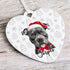 Personalised Staff Staffordshire Bull Terrier Christmas Decoration - Customisable Pet Ornament with Gift Box Option - Heart Shaped Keepsake